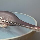 Flared cup in bubbled Murano crystal