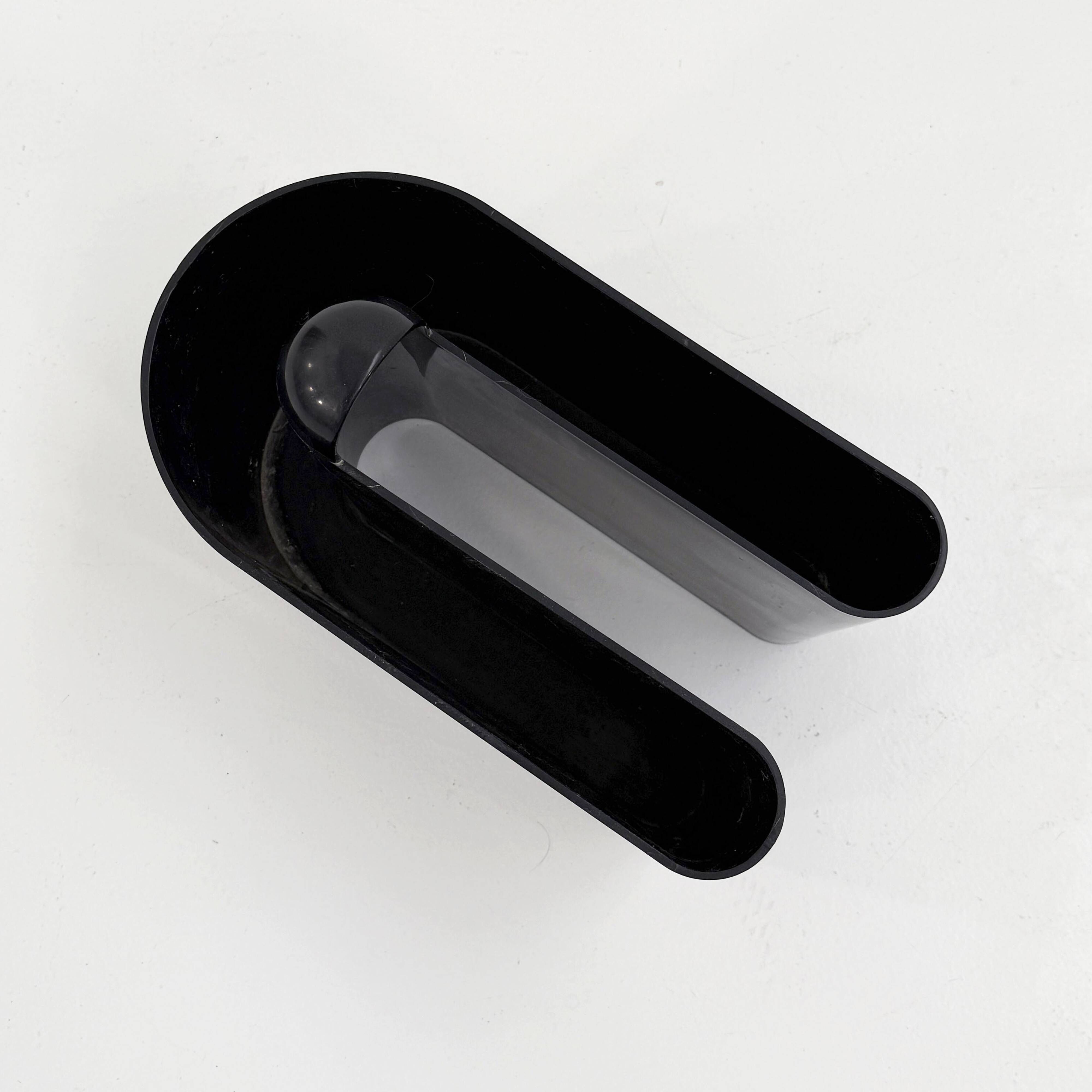 Porte-revue noir par Rodolfo Bonetto pour Bilumen, 1970