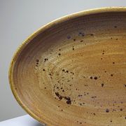 Large oval serving dish, vintage Salins stoneware/ceramic, 1960s