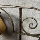 According to Gilbert Poillerat: wrought iron tripod floor lamp circa 1940
