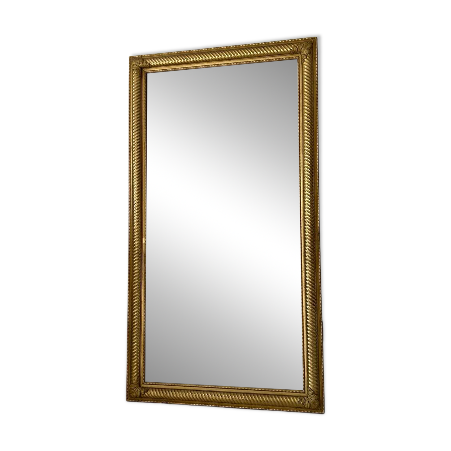 19th-century antique gilded mirror.