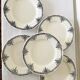Flat ironstone plates bft 19th century