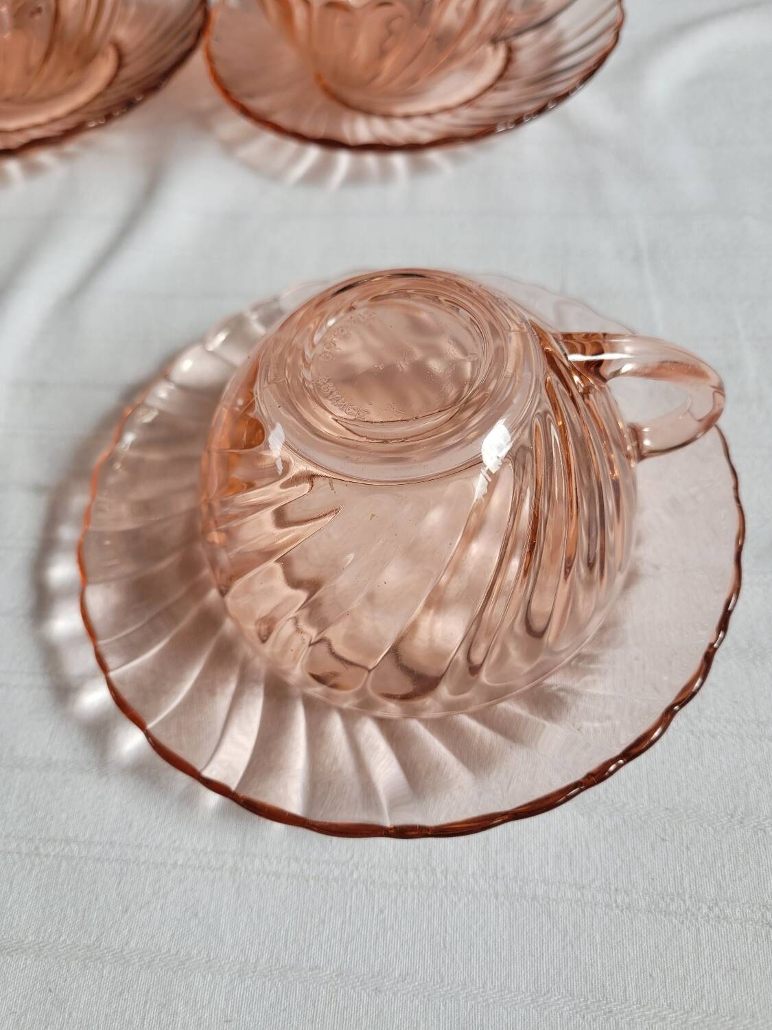 Rosaline cups and sugar bowl