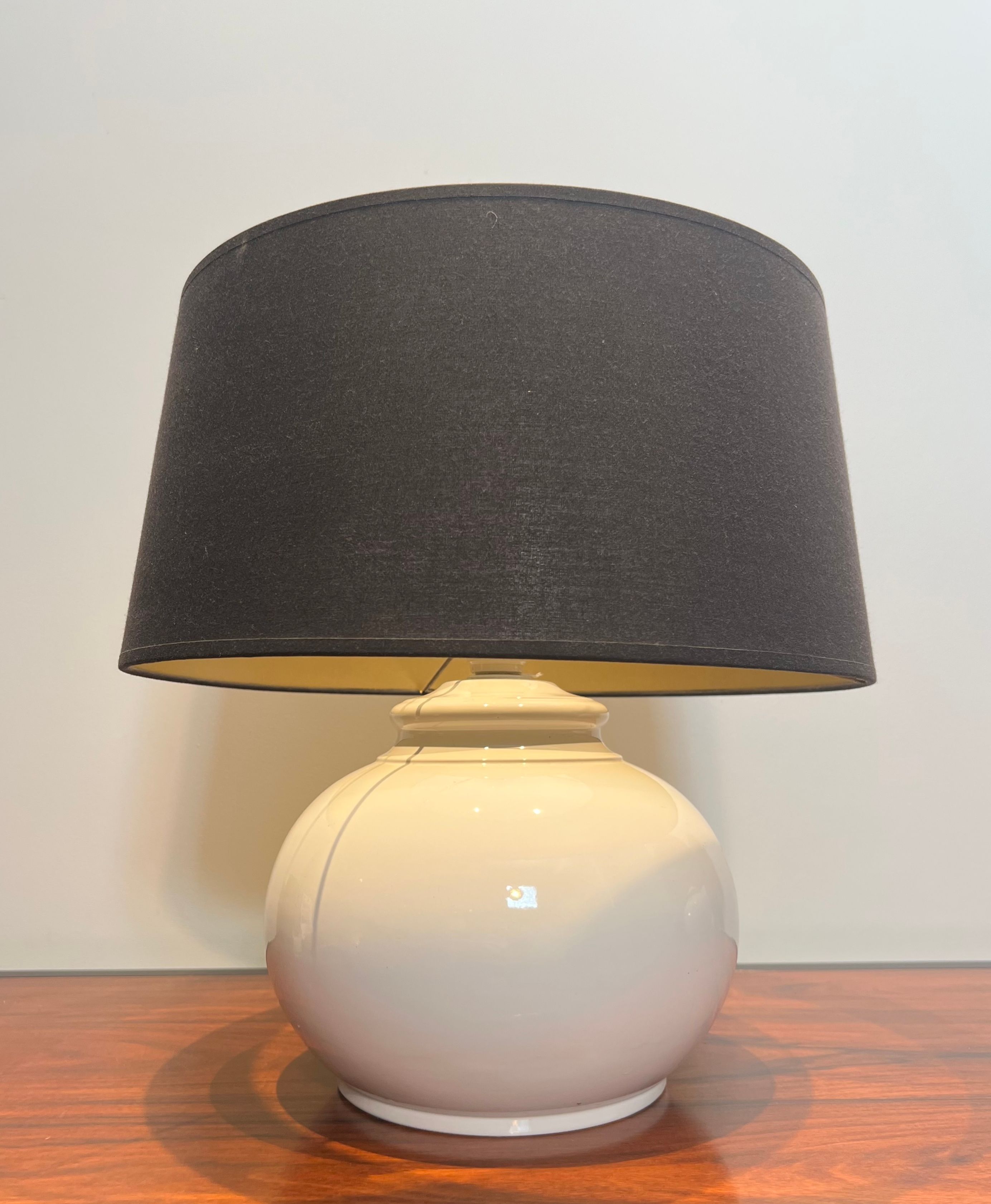 Pair of ceramic lamps