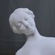 Important biscuit sculpture "The Bather" after Falconet – late 19th century.