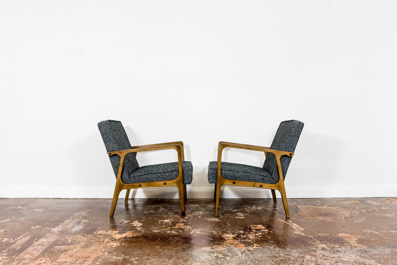 Vintage armchairs by BFM, Poland, 1960s, set of 2