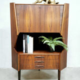 Midcentury design corner cabinet bar ‘rosewood delight’