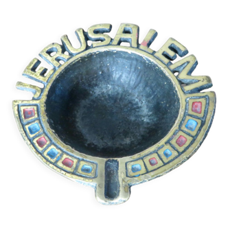 Ashtray JERUSALEM brass 60s