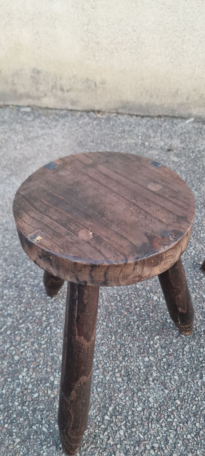 Pair of tripod stools