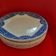 8 Flat plates Blue dntourage, Badonviller, Céanie model