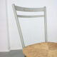 Vintage italian straw and metal chair