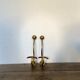 Old brass hooks