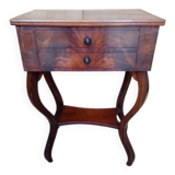 Work table - In mahogany and mahogany veneer - 19th century