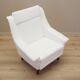 White armchair, Danish design, 1970s, production: Denmark