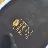 Porcelain jewelry box Limoges Oven Blue