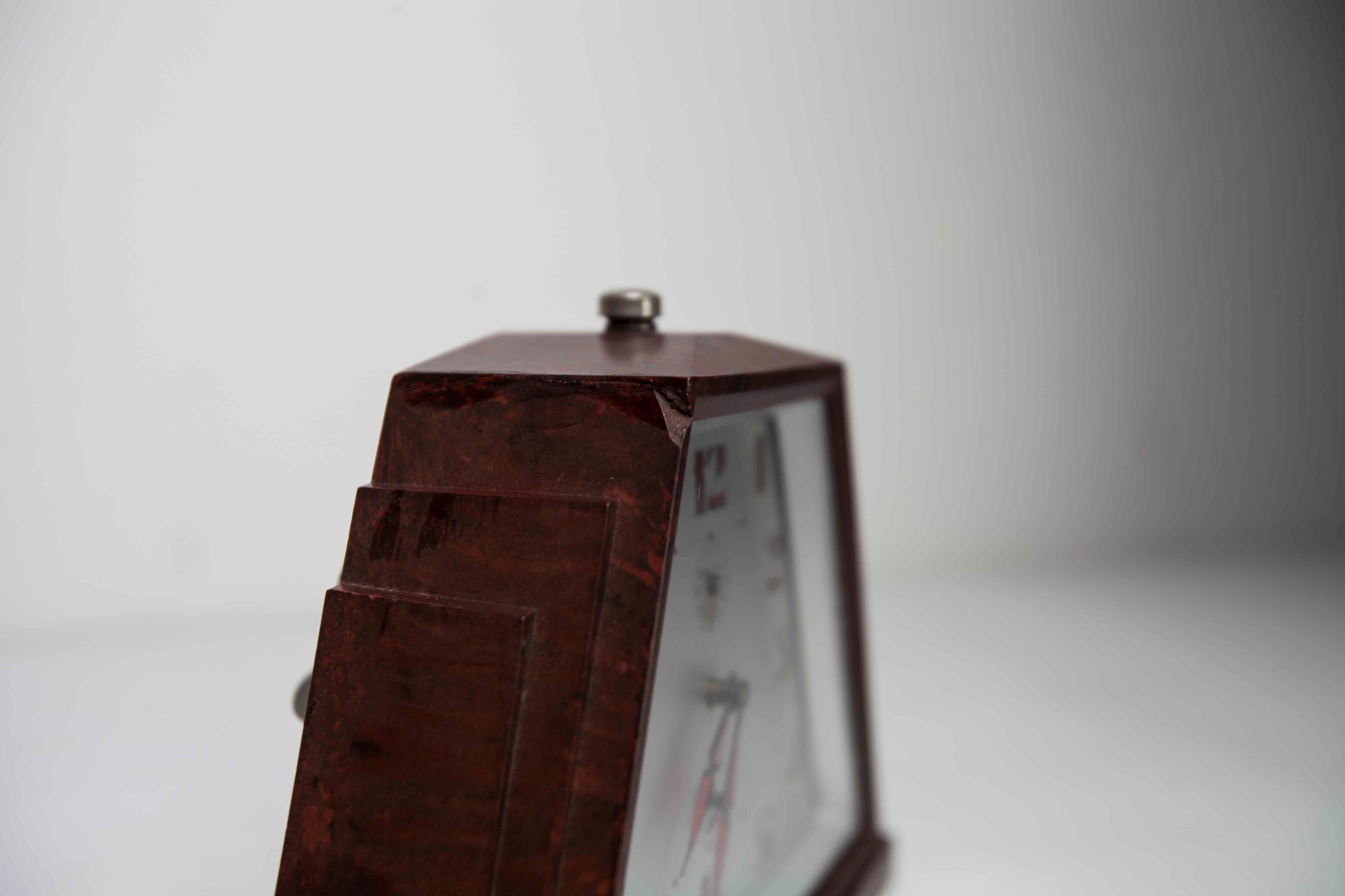 Alarm clock Mechanical clock Japy 1930 bakelite