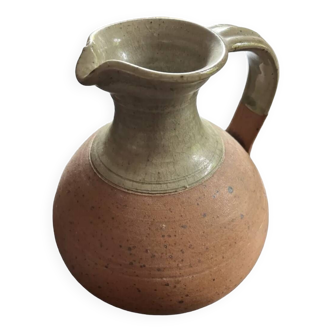 Pyrite enameled stoneware pitcher Rémi Bohnert la borne