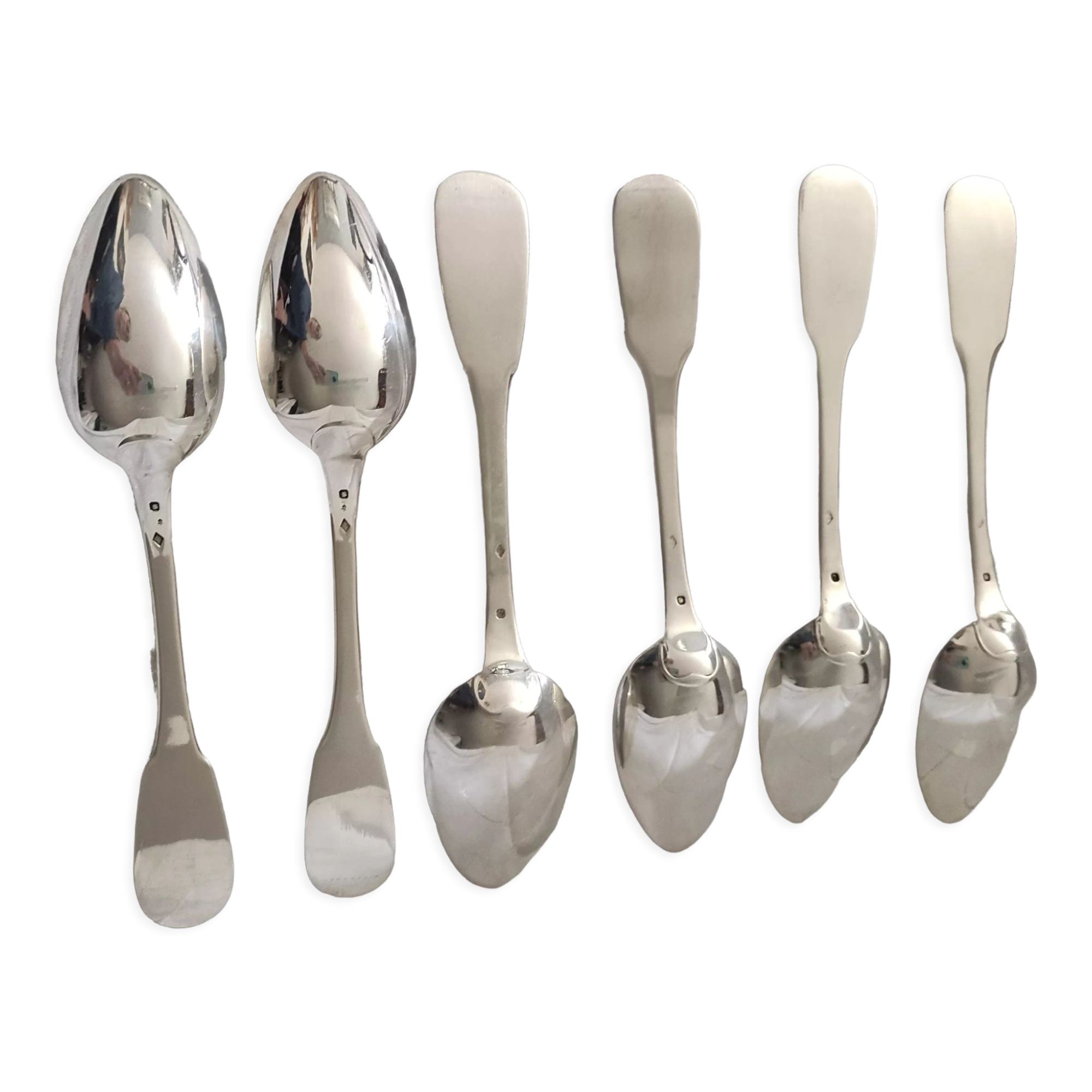 6 sterling silver tablespoons