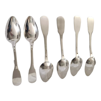 6 sterling silver tablespoons