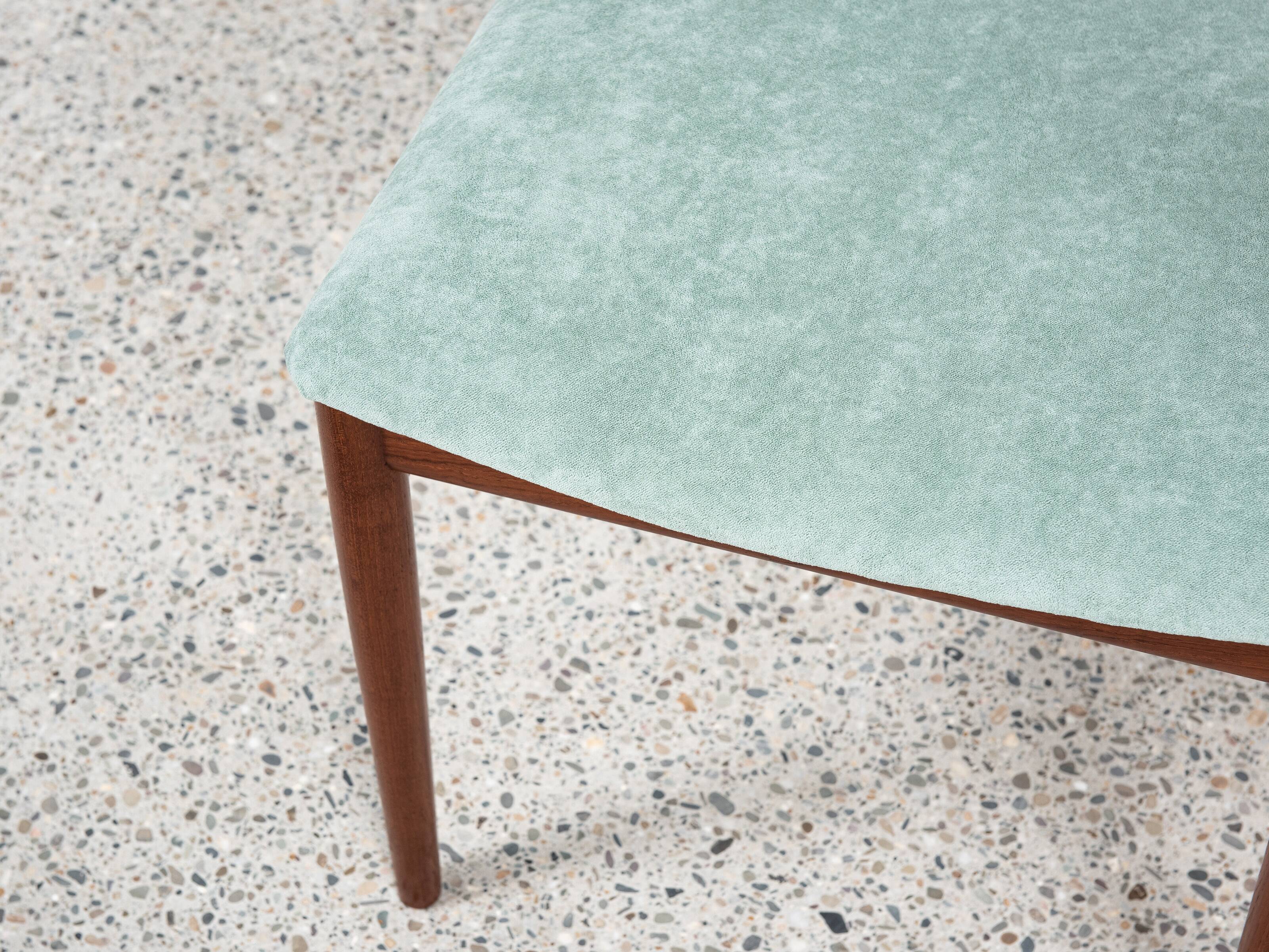 Midcentury Danish set of 6 dining chairs in teak by Erling Torvits for Sorø Stolefabrik 1960s