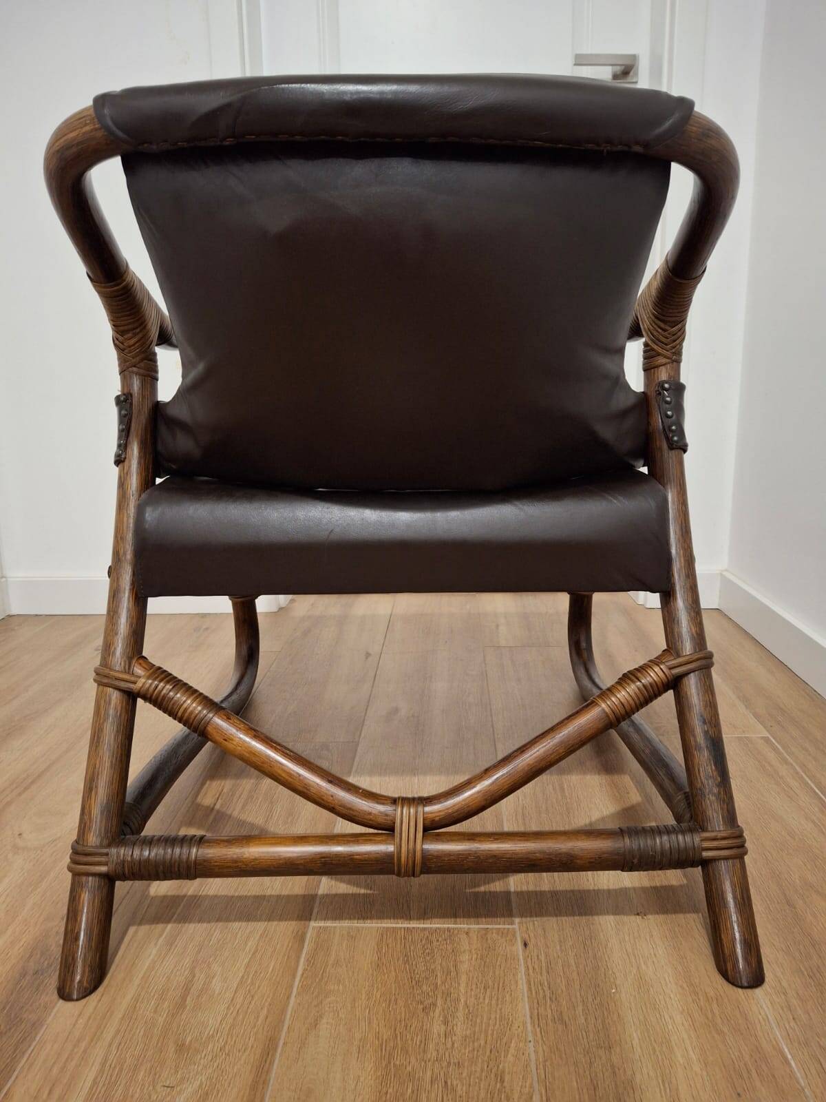 Vintage armchair in Manila style, Denmark, 1960s
