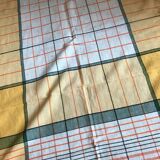 Checkered tablecloth