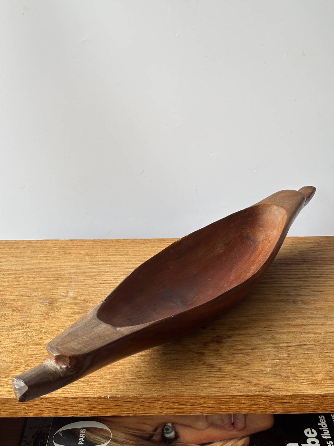 Large teak pocket emptier