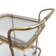 Brass and glass golden bar