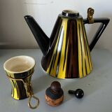 Carafe modernist design 50' Vintage Enghien Paris signed Garnier