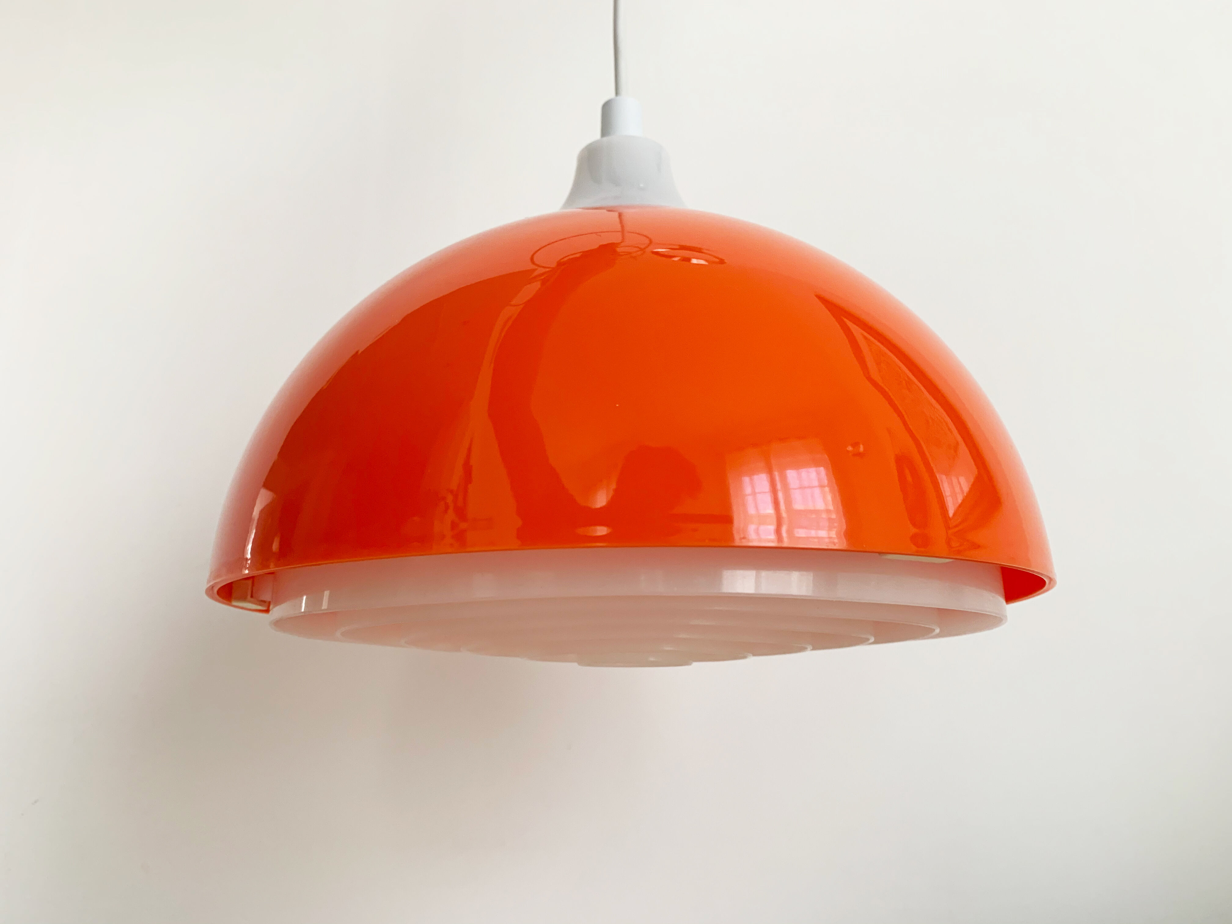 Suspension Red space age par A. Schröder Kemi, Danemark années 1970