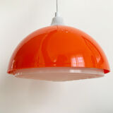 Red Space Age Ceiling Light by A. Schröder Kemi, Denmark 1970s