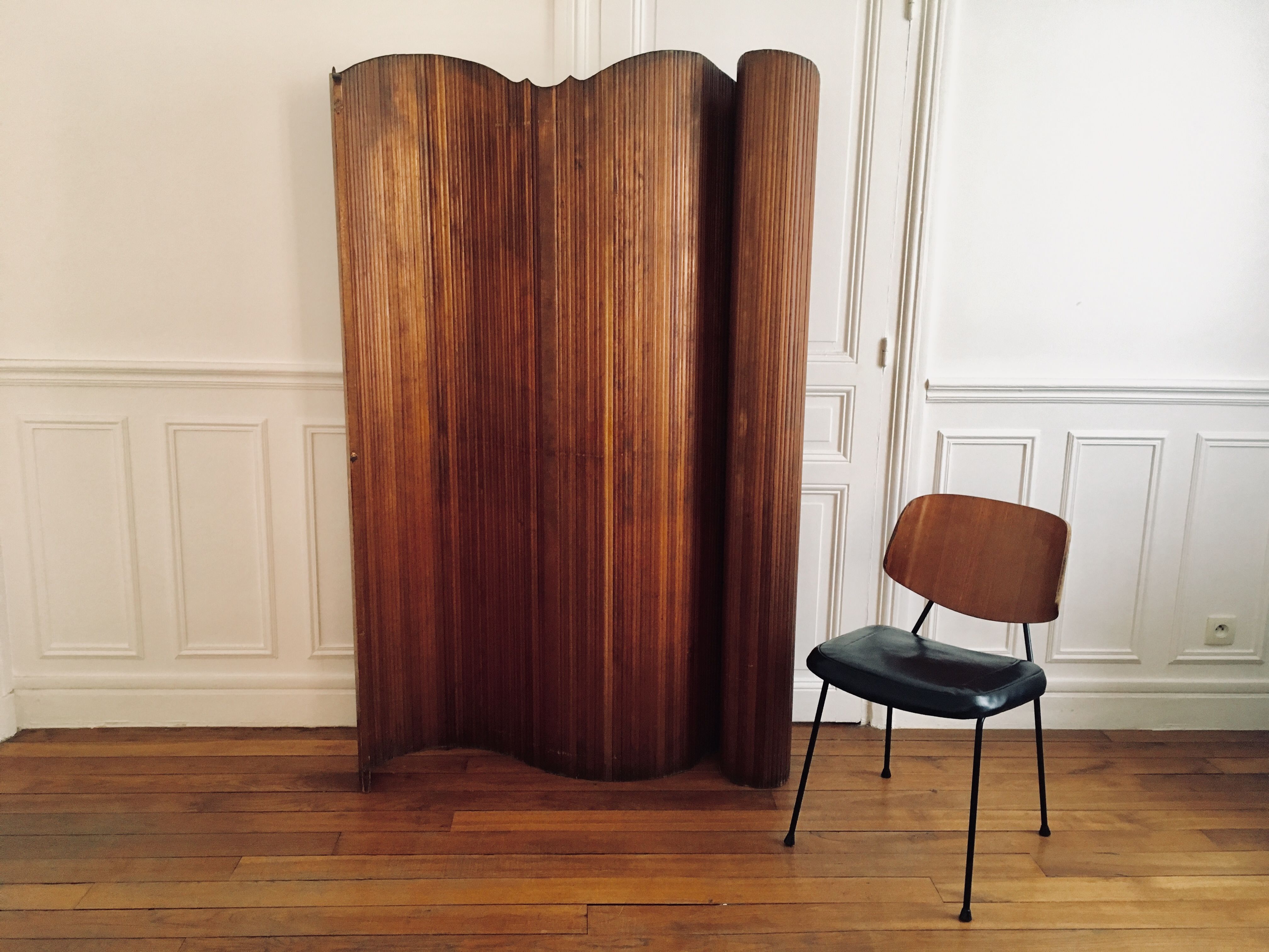 Paravent vintage en bois