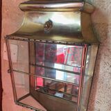 Brass and glass display case