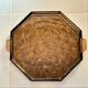 Smoked glass Art Deco tray