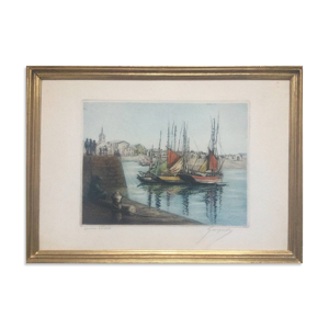 Concarneau.Aquatinte