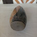 Vase bottle soliflore enamelled earth