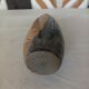 Vase bottle soliflore enamelled earth
