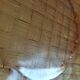5 vintage pressed glass dessert plates with woven decoration