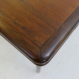 Flip-top butterfly table with brass hinges, 20th