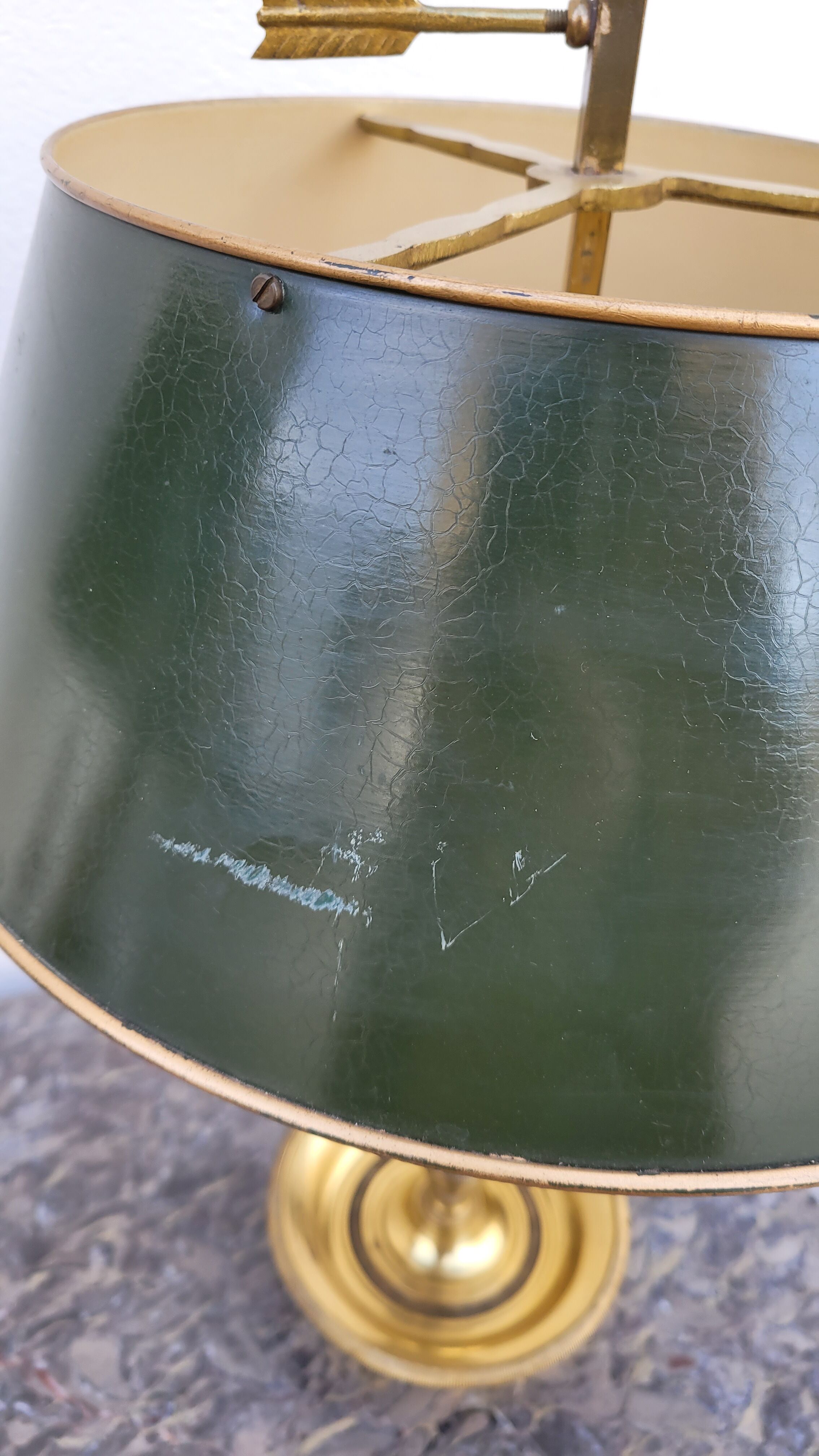 Lampe bouillotte style empire en bronze