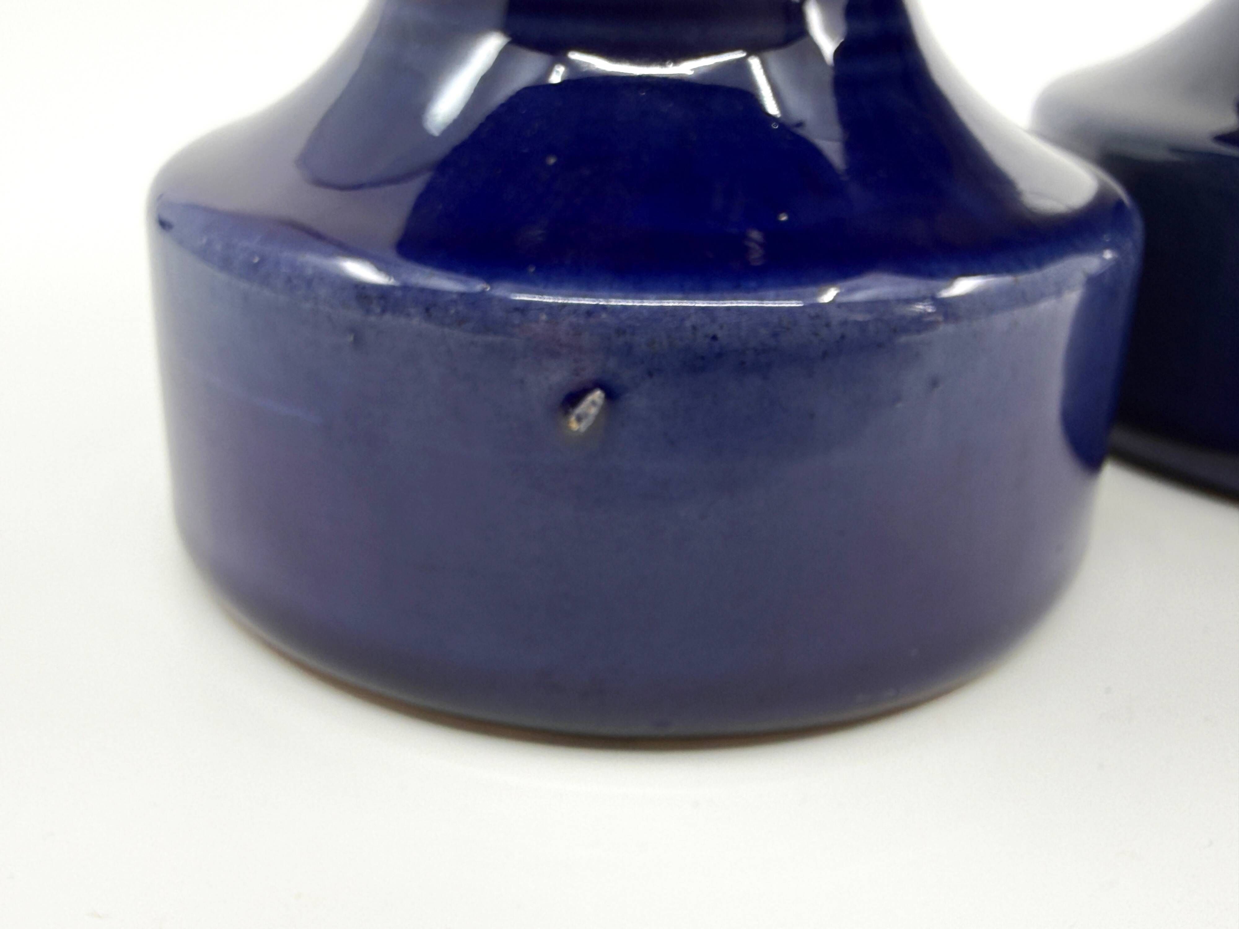 2 ceramic candle holders by Steuler • Design by Cari Zalloni • Circa 60-70