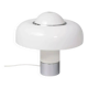 Brumbury table lamp in chrome and white by Luigi Massoni for Guzzini 1970