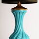 Twisted ceramic lamp