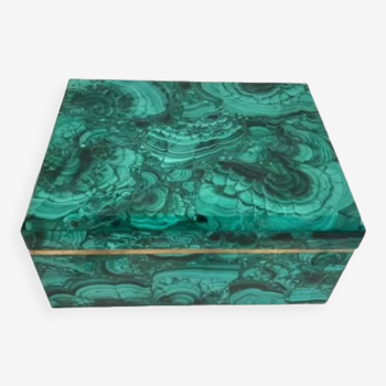 Malachite jewelry box