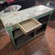 Antique counter in pitch pine with original patina.