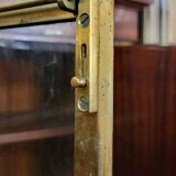 Important flamed mahogany library in Empire style from around 1900.