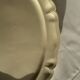 Large oval cream earthenware dish Sarreguemines France L44