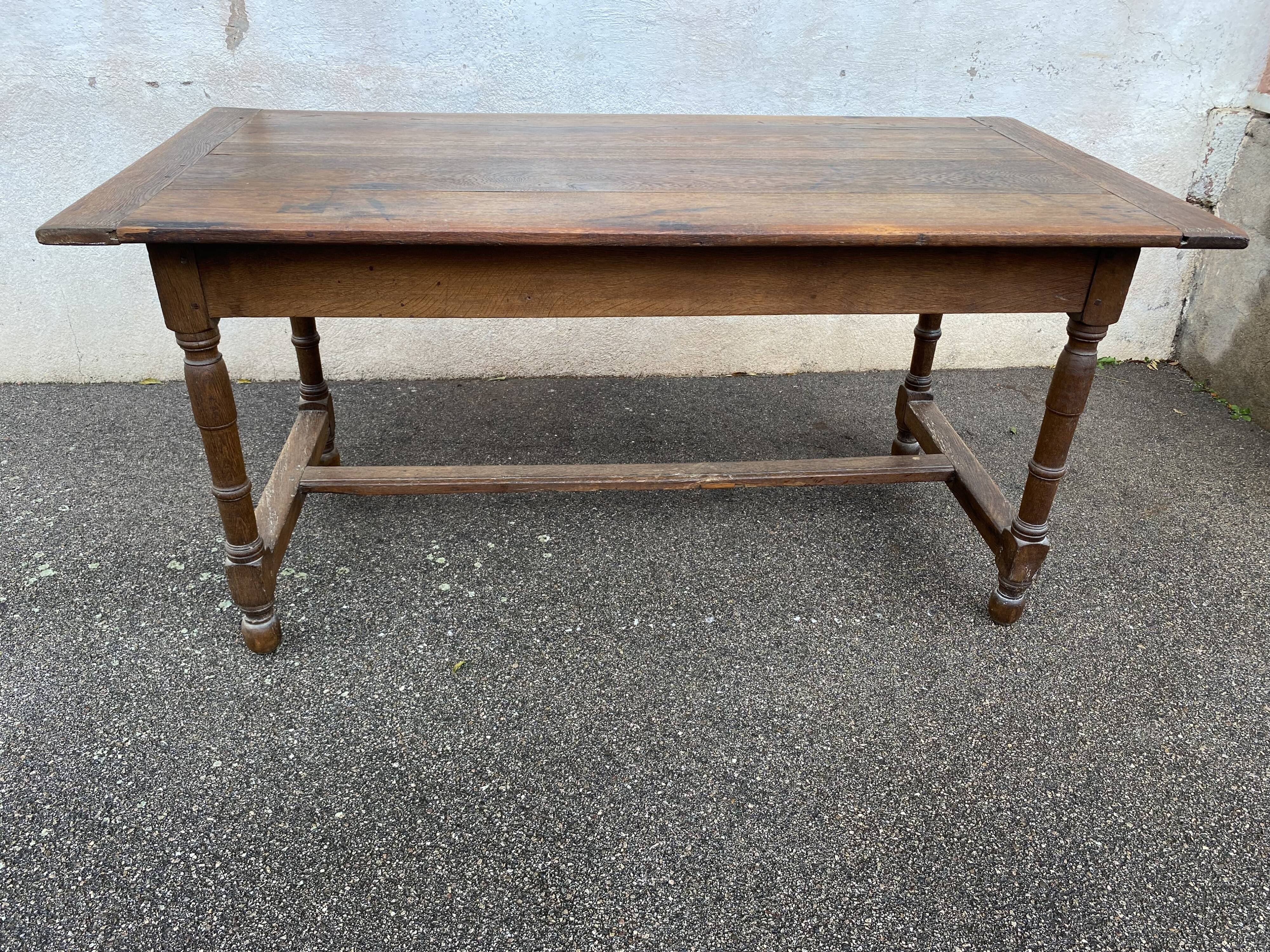 Oak farmhouse table