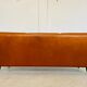 Vintage Danish retro Svend Skipper 3 person sofa in cognac leather