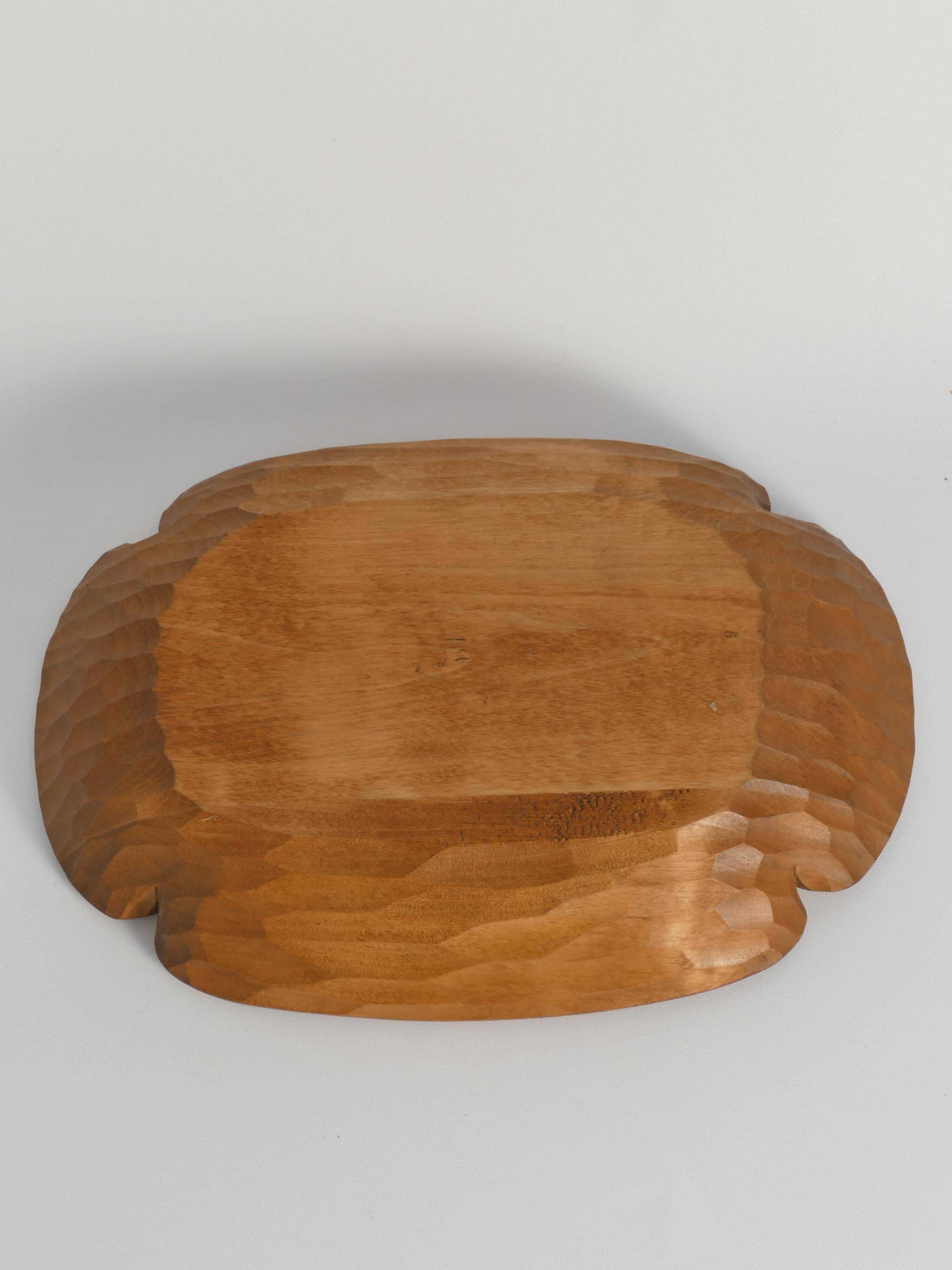 Folk Art Hand-carved Wood Bowl, Sweden 1930s